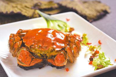 潮品集大閘蟹,選用江蘇4大產區多重檢驗證明的鮮活飽滿的5兩重蟹隻烹調佳餚。(神旺潮品集提供) 潮品集大閘蟹,選用江蘇4大產區多重檢驗證明的鮮活飽滿的5兩重蟹隻烹調佳餚。(神旺潮品集提供)