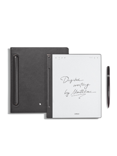 萬寶龍Digital Paper仿自紙張的質感,不會發出藍光傷害眼睛。(MONTBLANC提供) 萬寶龍Digital Paper仿自紙張的質感,不會發出藍光傷害眼睛。(MONTBLANC提供)