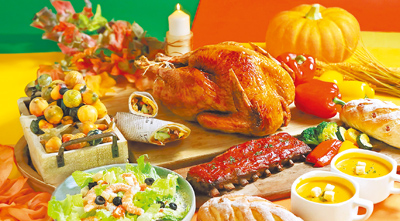 台北老爺推出感恩節及耶誕節外帶火雞禮籃。(台北老爺大酒店提供) 台北老爺推出感恩節及耶誕節外帶火雞禮籃。(台北老爺大酒店提供)