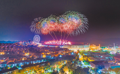 義大世界2026跨年將施放999秒大型煙火。(義大世界提供) 義大世界2026跨年將施放999秒大型煙火。(義大世界提供)