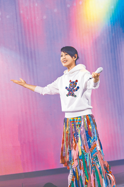 劉若英日前在北京華熙生物潤百顏中心舉辦「飛行日」演唱會。(相信音樂提供) 劉若英日前在北京華熙生物潤百顏中心舉辦「飛行日」演唱會。(相信音樂提供)