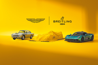 百年靈重返賽車道,成為Aston Martin Aramco F1車隊的官方合作夥伴。(Breitling提供) 百年靈重返賽車道,成為Aston Martin Aramco F1車隊的官方合作夥伴。(Breitling提供)