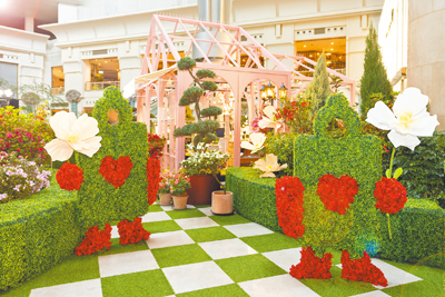 台北101推出春夏大型策展「新北花Young101」。(台北101提供) 台北101推出春夏大型策展「新北花Young101」。(台北101提供)