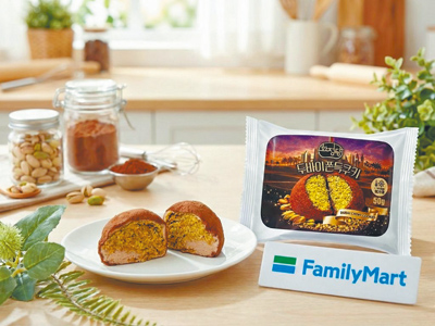 全家「杜拜可可Q餅」上架2周全被掃光。(全家提供) 全家「杜拜可可Q餅」上架2周全被掃光。(全家提供)