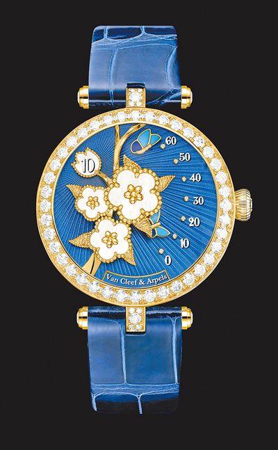 梵克雅寶Lady Lucky Spring Butterfly腕表,以飛舞的彩蝶來顯示時間,332萬元。(Van Cleef & Arpels提供) 梵克雅寶Lady Lucky Spring Butterfly腕表,以飛舞的彩蝶來顯示時間,332萬元。(Van Cleef & Arpels提供)
