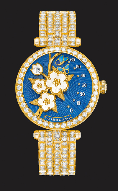 梵克雅寶Lady Lucky Spring Butterfly全鑽鑽表,656萬元。(Van Cleef & Arpels提供) 梵克雅寶Lady Lucky Spring Butterfly全鑽鑽表,656萬元。(Van Cleef & Arpels提供)