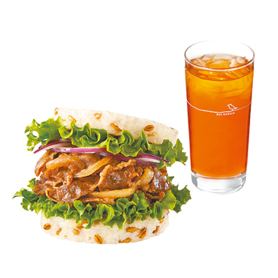 摩斯漢堡推超級大麥燒肉珍珠堡及大杯冰紅茶組合,特價89元。(摩斯漢堡提供) 摩斯漢堡推超級大麥燒肉珍珠堡及大杯冰紅茶組合,特價89元。(摩斯漢堡提供)