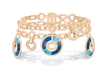 伯爵Possession Vibrant Palace系列藍色寶石手鍊。(PIAGET提供) 伯爵Possession Vibrant Palace系列藍色寶石手鍊。(PIAGET提供)