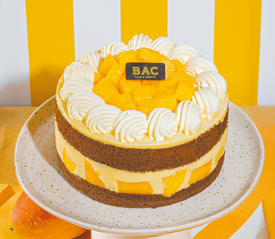 SOGO忠孝館BAC Cake&sweets 6吋夏之浪芒果蛋糕組 原價1280元,特價1159元。(SOGO提供) SOGO忠孝館BAC Cake&sweets 6吋夏之浪芒果蛋糕組 原價1280元,特價1159元。(SOGO提供)