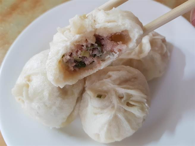 竹北市八街豆漿店的小籠包用料講究。(徐養齡攝) 竹北市八街豆漿店的小籠包用料講究。(徐養齡攝)