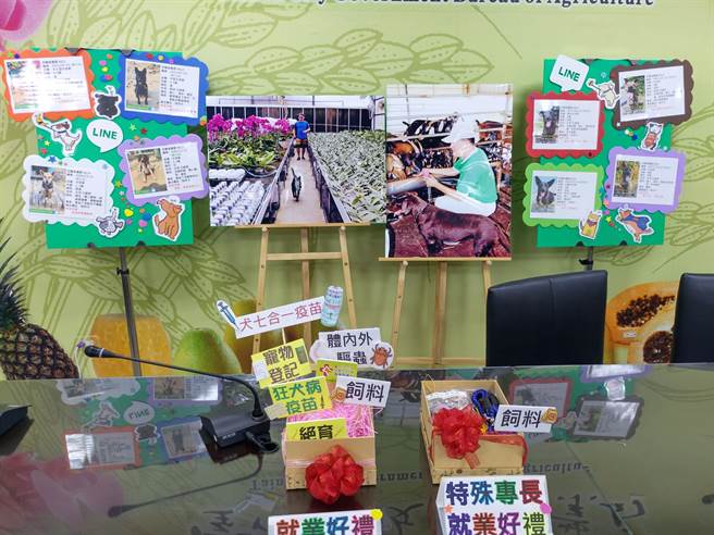 台南市動保處從2011年起推動工作犬計畫,替動物之家的浪浪找工作,今年更創全台之先,成立「毛小孩職訓與就業輔導中心」,訓練浪浪基本禮儀,發掘個別潛力,讓牠們更有競爭力。(莊曜聰攝) 台南市動保處從2011年起推動工作犬計畫,替動物之家的浪浪找工作,今年更創全台之先,成立「毛小孩職訓與就業輔導中心」,訓練浪浪基本禮儀,發掘個別潛力,讓牠們更有競爭力。(莊曜聰攝)