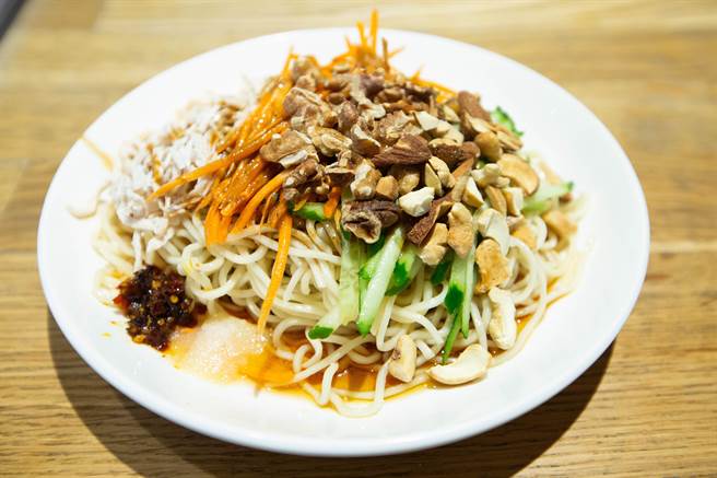 良麵館的涼麵酸、甜、辣、香比例合適,爽口又開胃。(袁庭堯攝) image
