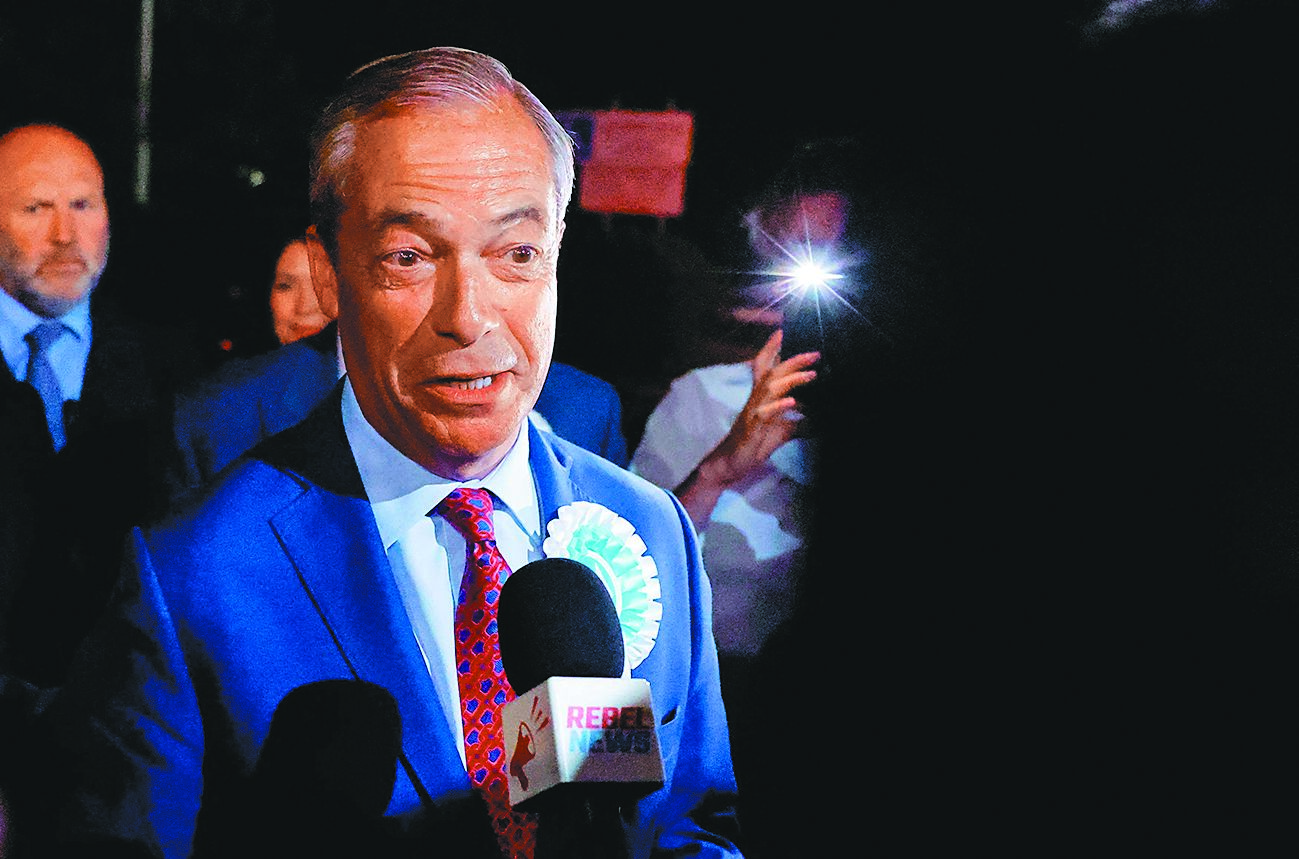 英脫歐大將法拉吉當選議員。(路透) image