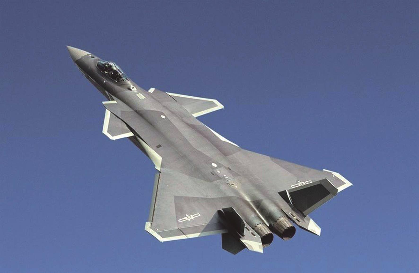 中共殲-20戰機。(新華社) 中共殲-20戰機。(新華社)