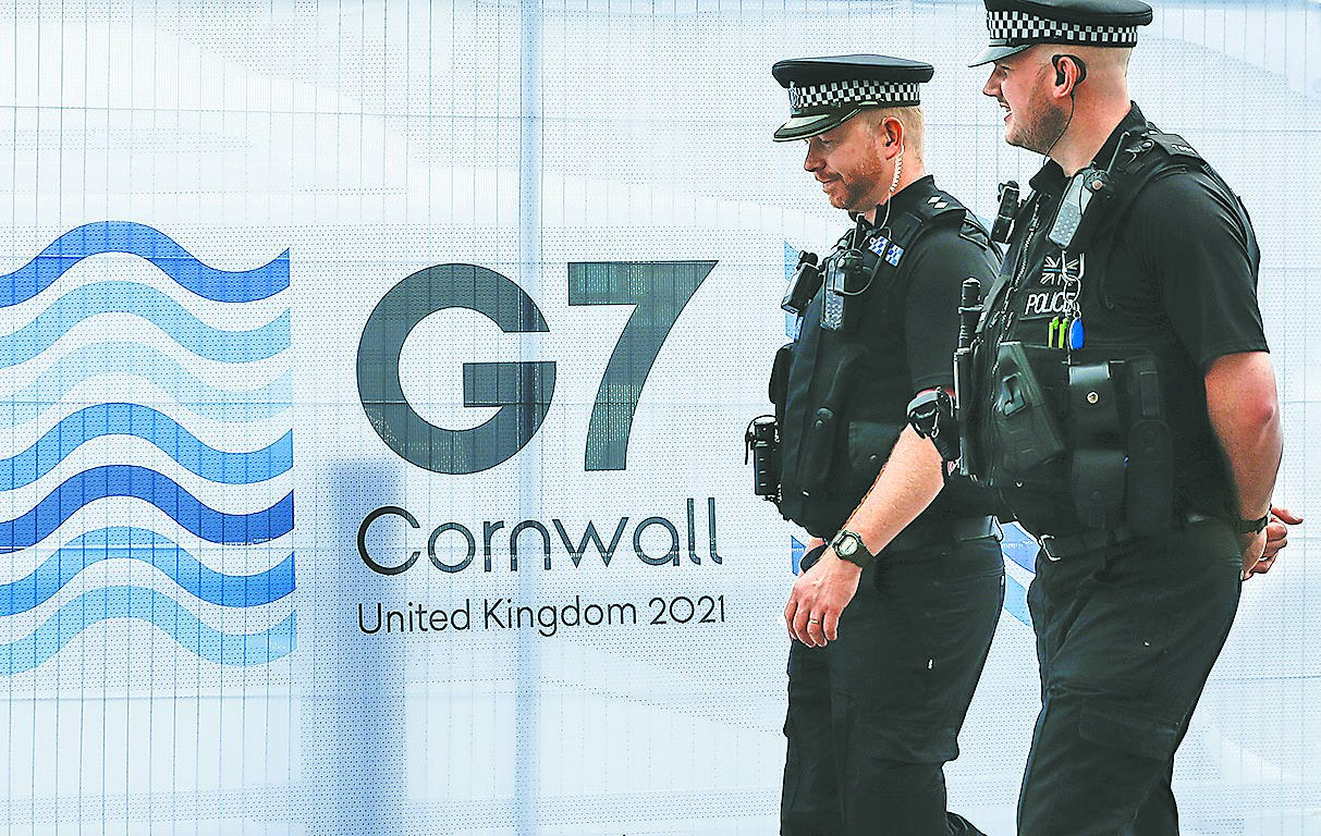 G7財長會議聲明劍指中國,暫拋歧見,力求解決全球經濟失衡。圖為2021年度的G7峰會在英國開幕。(新華社) image