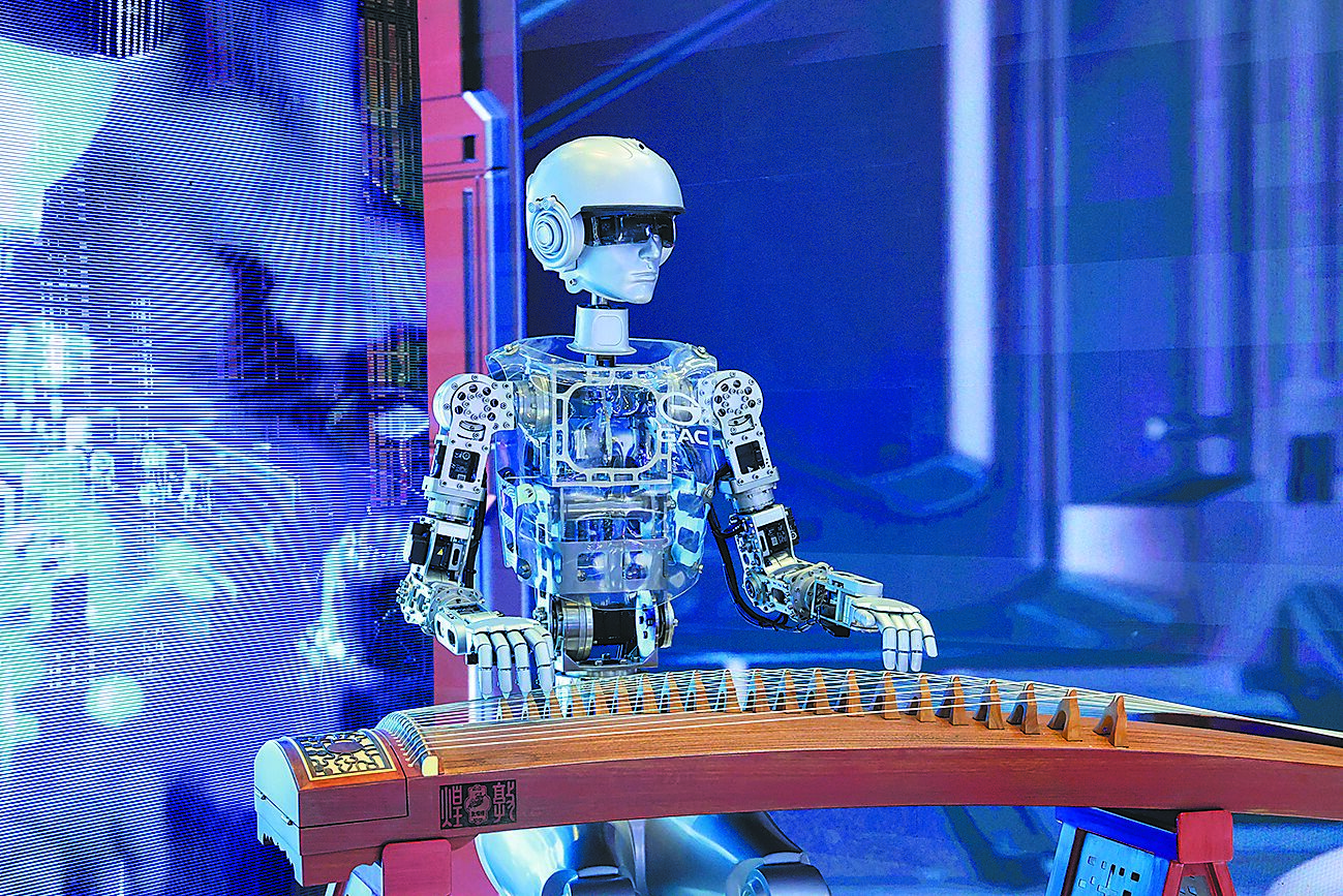 中國大陸官方已備妥2.1兆元的新型政策性金融工具,拉動人工智慧(AI)、數位經濟在內科創重點領域重大項目的社會投資,應對中美關稅戰。圖為第二十一屆文博會。(新華社) image