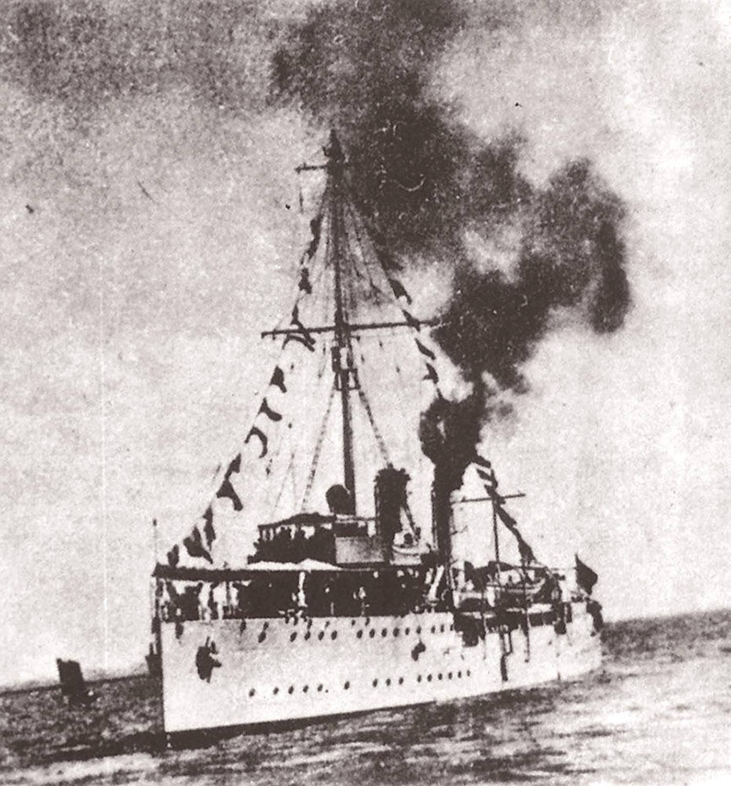 「中山艦」原貌。(本報資料照片) image