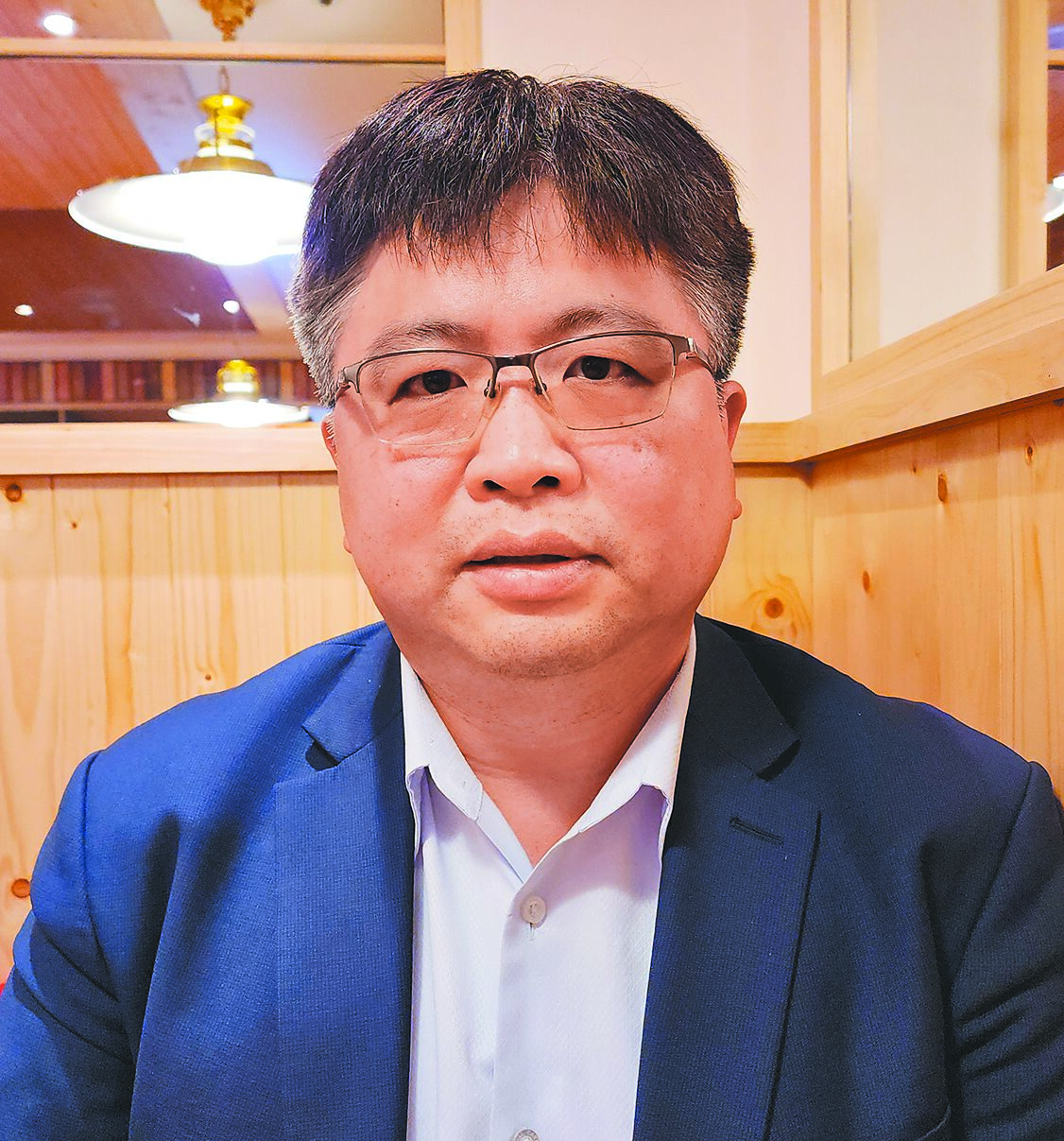 台灣國際法學會副祕書長林廷輝。(陳柏廷攝) image