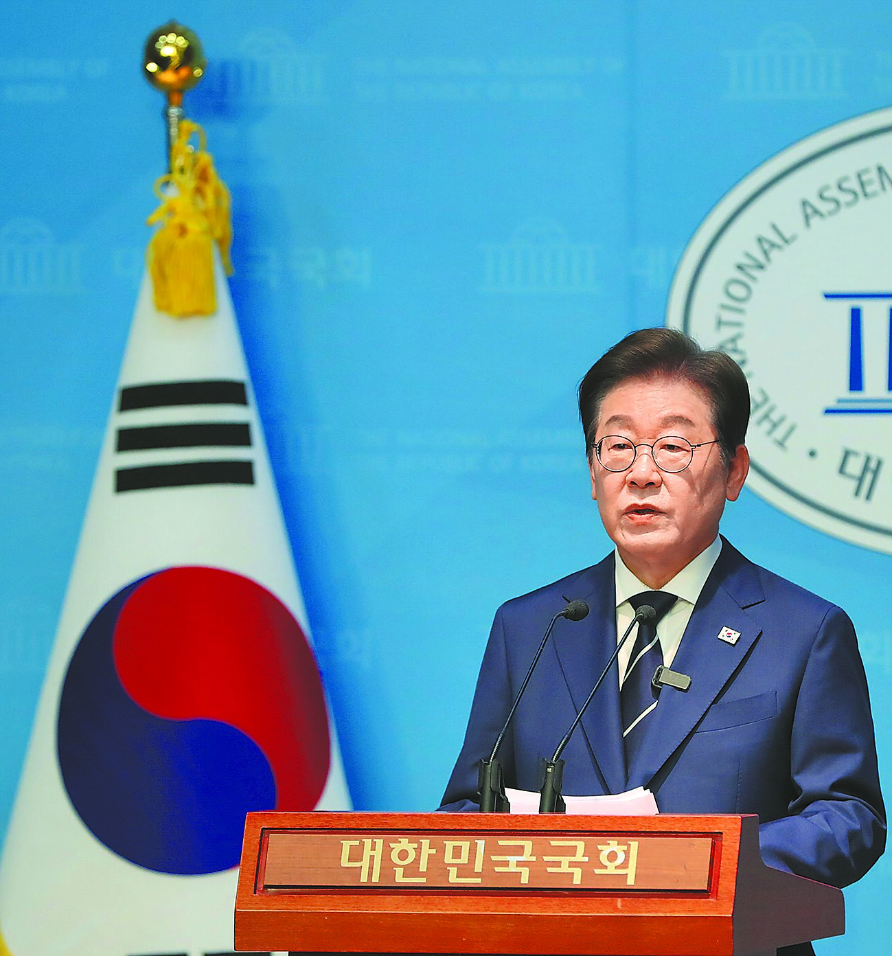 韓國總統李在明計畫於25日前後派遣特使團訪問中國,釋出其在維持對美關係之際亦重視對中關係的訊號。(新華社) image