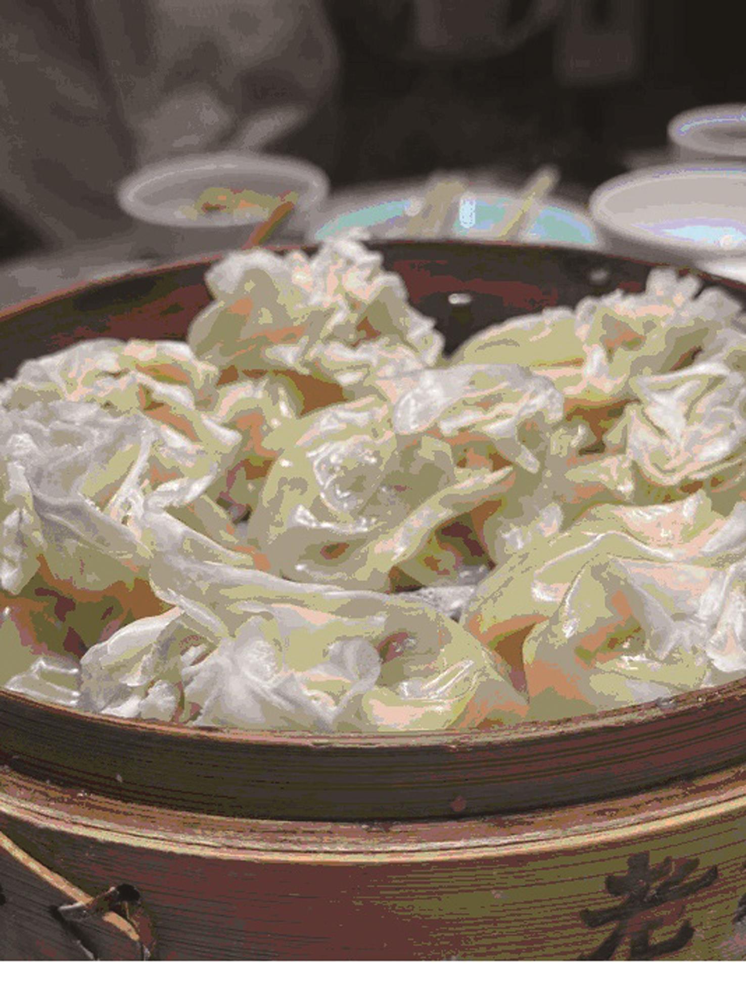 老綏元燒麥的招牌燒賣「羊肉燒賣」。(蔡宜伶攝) 老綏元燒麥的招牌燒賣「羊肉燒賣」。(蔡宜伶攝)