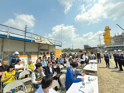 森霸電廠2期工程本月底試運轉,5月加入南科供電行列,6月商轉,立法院財政委員會21日前往考察。(曹婷婷攝) image
