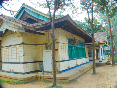 新竹市市定古蹟新竹神社殘蹟及其附屬建築第1期修復工程日前決標,預計2024年11月動工。(陳育賢攝) image