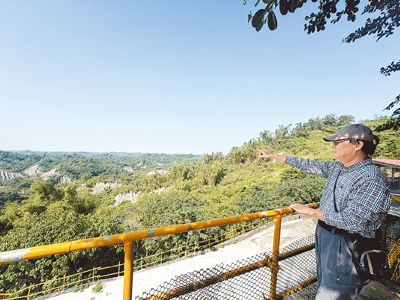 龍崎牛埔惡地於2021年公告地質公園及自然保留區,終於邁開大步,預計明年8月完成整體活化規畫。(曹婷婷攝) image