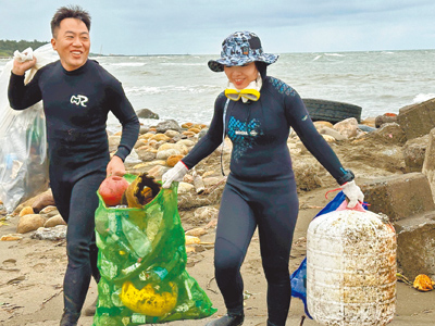 桃園市將於今年7月啟用「海廢細分類場」,處理漁網、保麗龍、寶特瓶等海廢。(桃園市環保局提供/姜霏桃園傳真) image