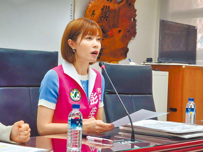 民進黨議員彭佳芸指出,新北市府多數局處政策與活動皆冠上AI名稱,卻無AI之實。(本報資料照片) image