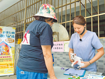 新北市動物行動醫療站提供偏鄉動物醫療服務,自2019年至今已照護超過6000隻毛寶貝。(新北市動保處提供/王揚傑新北傳真) image